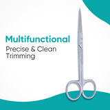 Multifunctional Straight Scissors with an Extra Fine Blade and Wide Handle