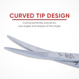 Multifunctional Curved Tips Scissors with an Extra Fine Blade and Wide handle