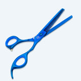 6.5 Inch Sharp Blade Professional Thinning Scissors with Rubber Silencer, Comfortable Grip Ring & Flat Screw Adjuster