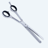 6.5 Inch Sharp Blade Barber Thinning Shear With Screw Adjuster, Rubber Silencer & Comfortable Grip Ring